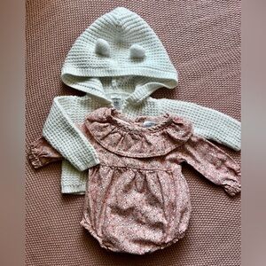 Carter's Pink Floral Baby Romper